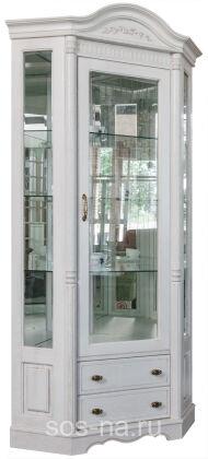 Шкаф-витрина угловая Паола 2115 БМ670